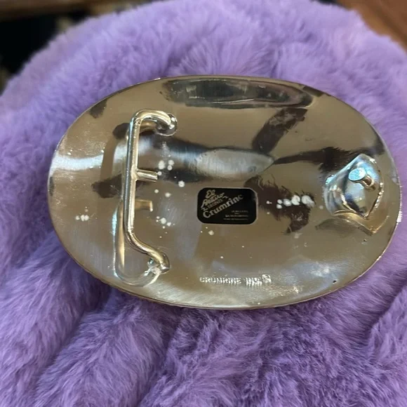 Silver and Gold Ornate Eagle Belt Buckle - Picture 2 of 5